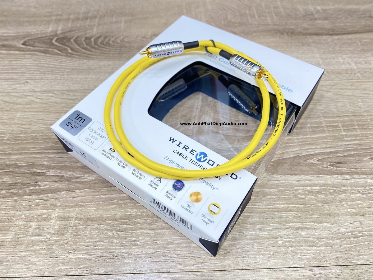 Dây tín hiệu WIREWORLD Chroma 8 Coaxial Digital Audio 1M