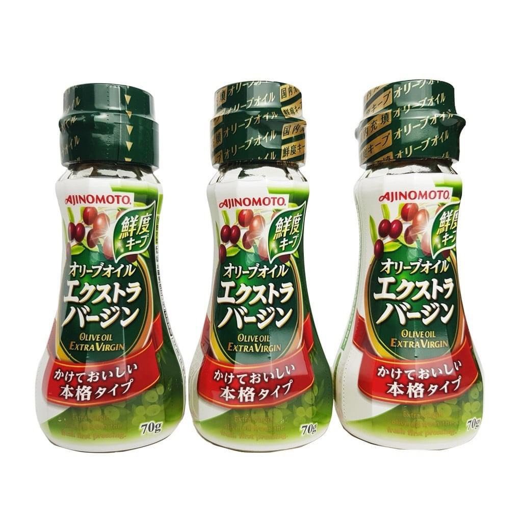 Dầu ăn Olive Ajinomoto Extra Virgin Nhật Bản 70g HSD 1 2024