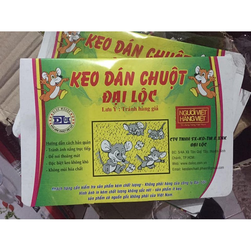 [HCM]Combo 2 Miếng Keo Dán Chuột Siêu Dính ĐẠI LỘC 30g