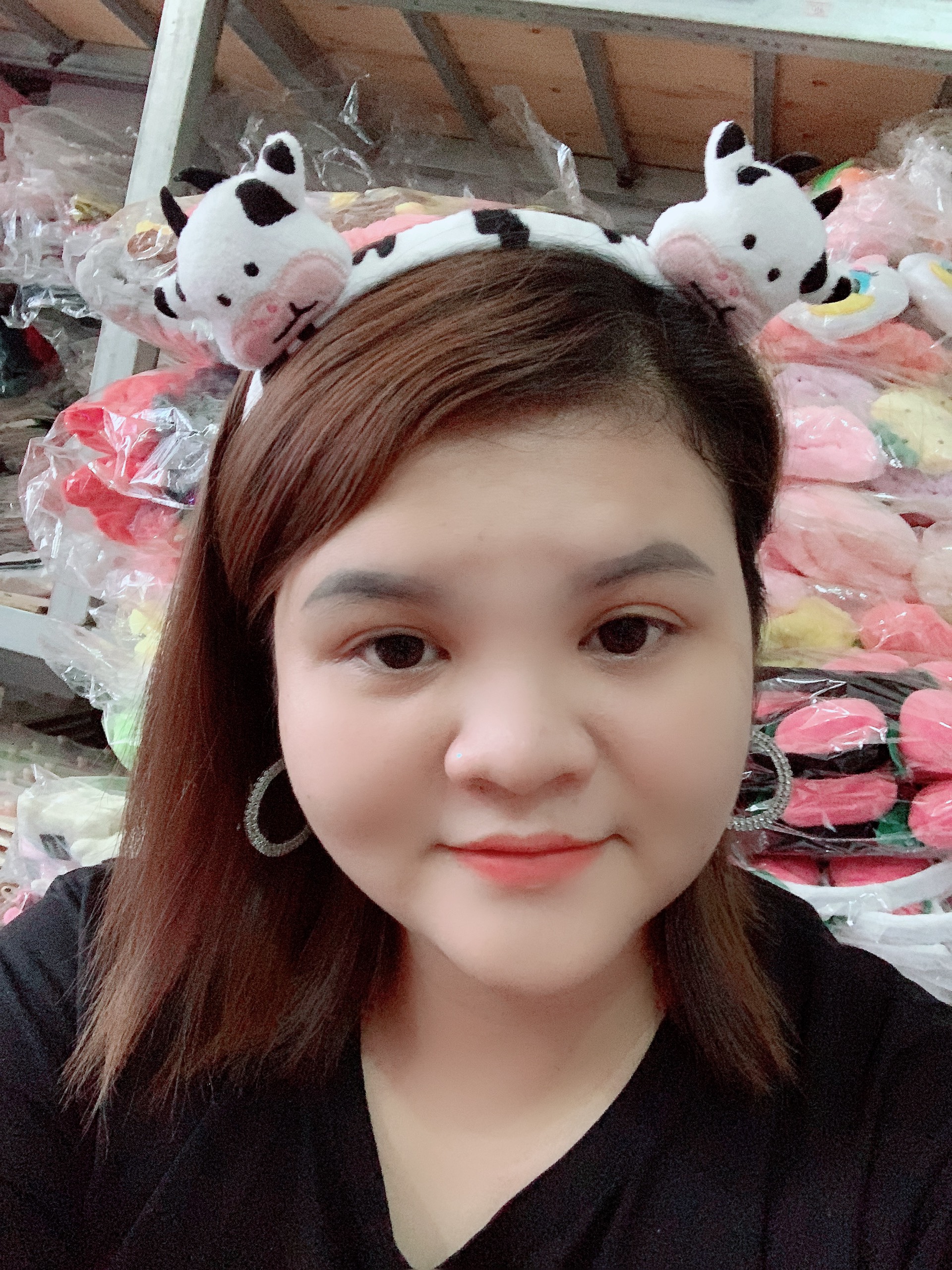 Băng Đô Cài Tóc 2 Con Bò Sữa