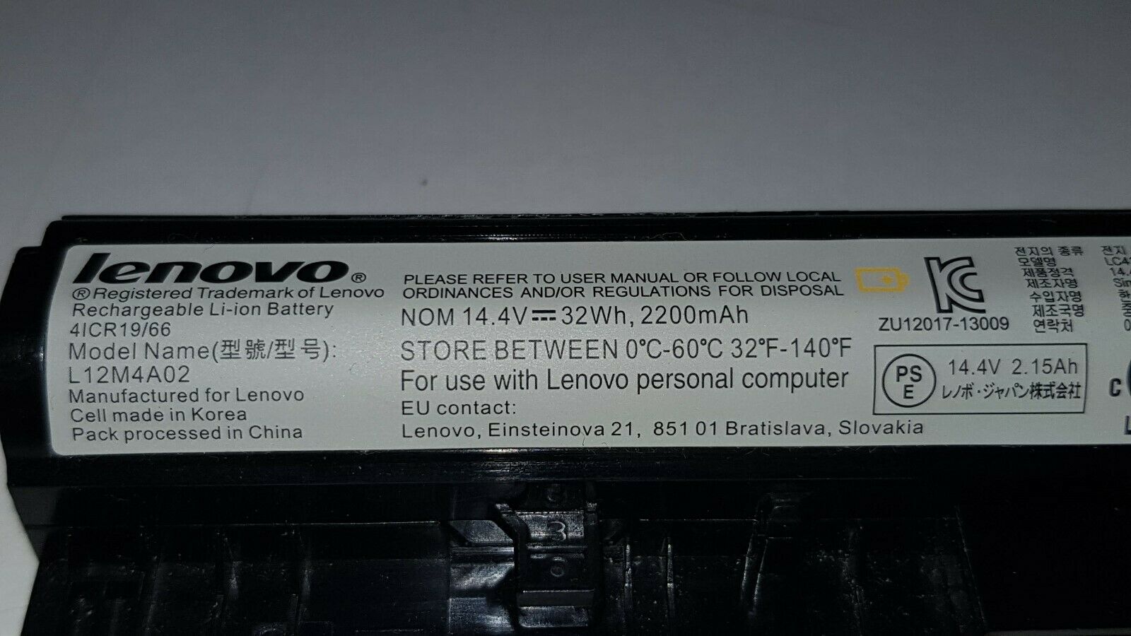 Pin(battery) Original Laptop Lenovo G400s Zin