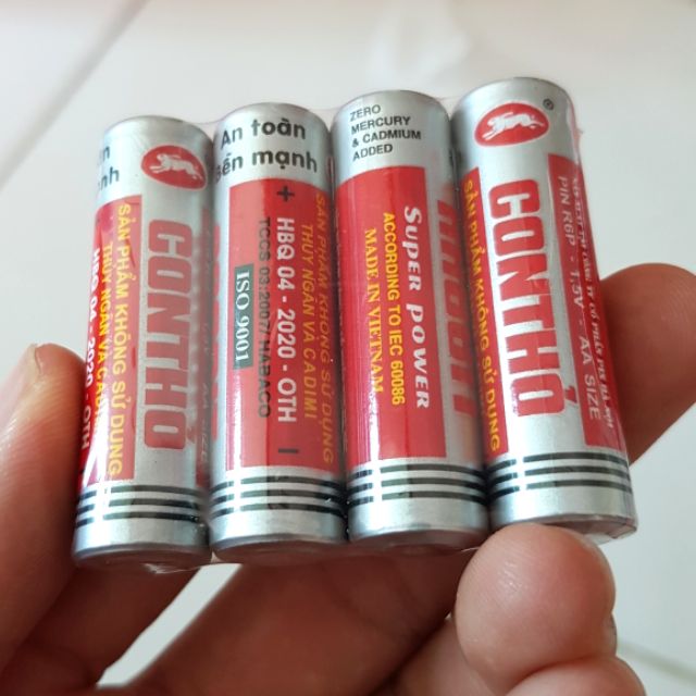 40 Pin con thỏ AA Pin con thỏ AA . pin tiểu. (Hộp /40 viên.) Pin dùng đồ chơi trẻ em, pin mic loa kéo...