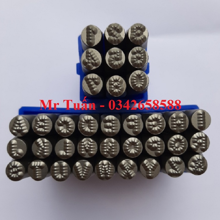 Bộ đục chữ và số chấm bi 6mm
