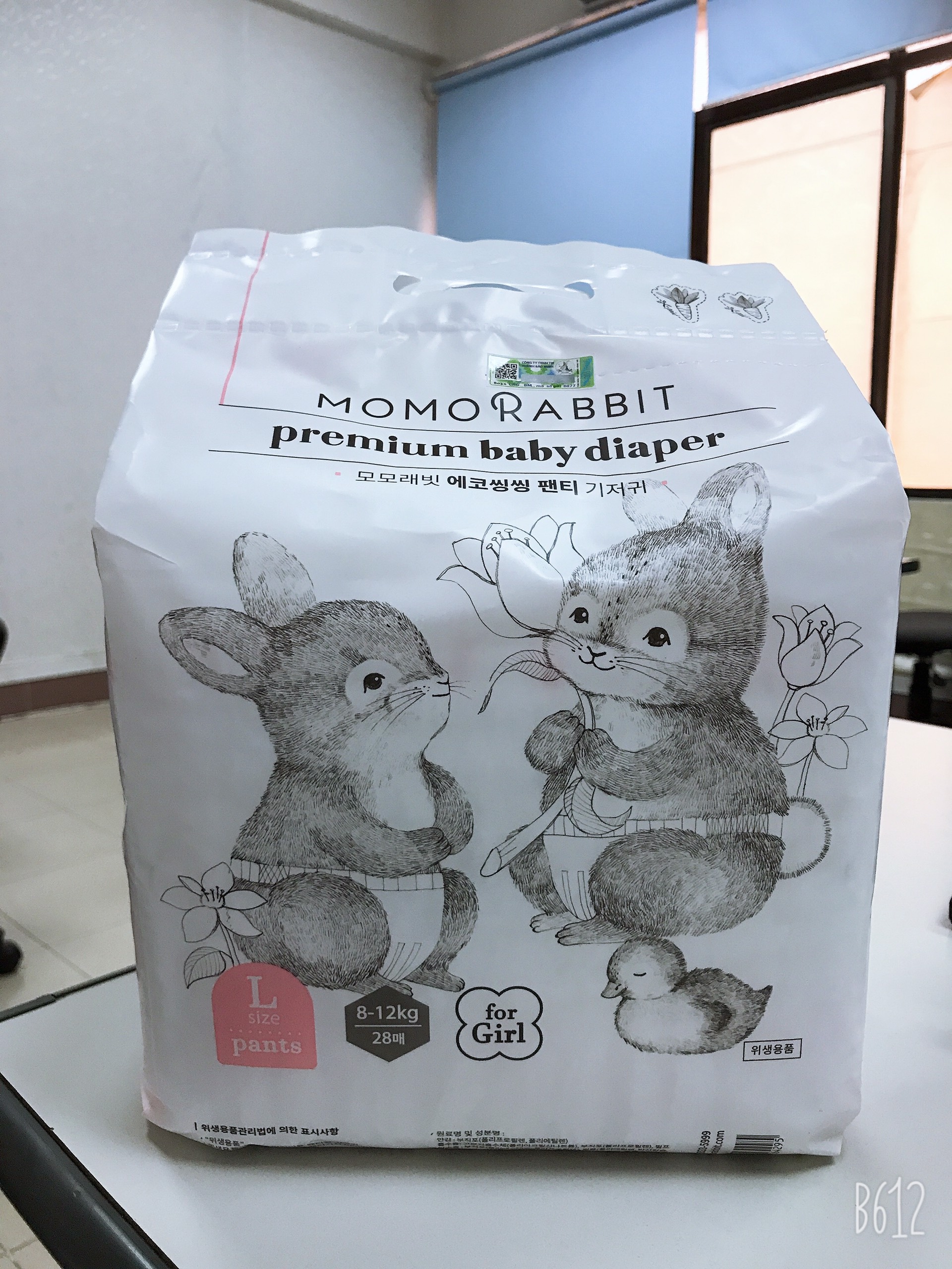 [CHÍNH HÃNG] Bỉm Dán Momo Rabbit Nội Địa Hàn Đủ Size S36/M32/L30