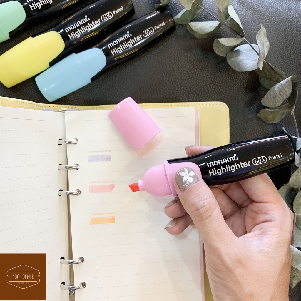1 cây bút Monami Highlighter 604 Pastel