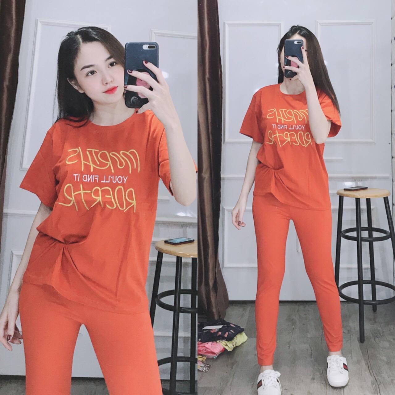 [HCM]ĐỒ BỘ THUN CO GIẢN MẶC NHÀ- SIZE 40-65KG