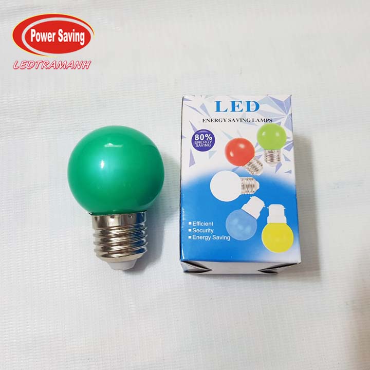 Combo 10 bóng đèn led màu 1W A40