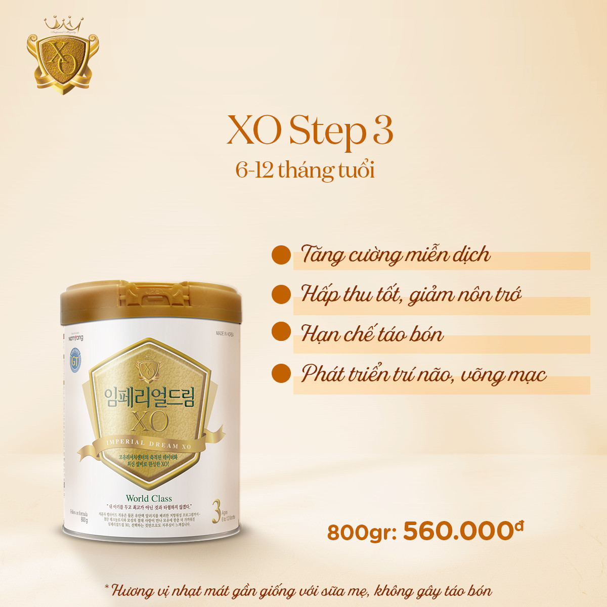 Sữa bột Namyang XO 3 Nhập Khẩu Hàn Quốc 800g