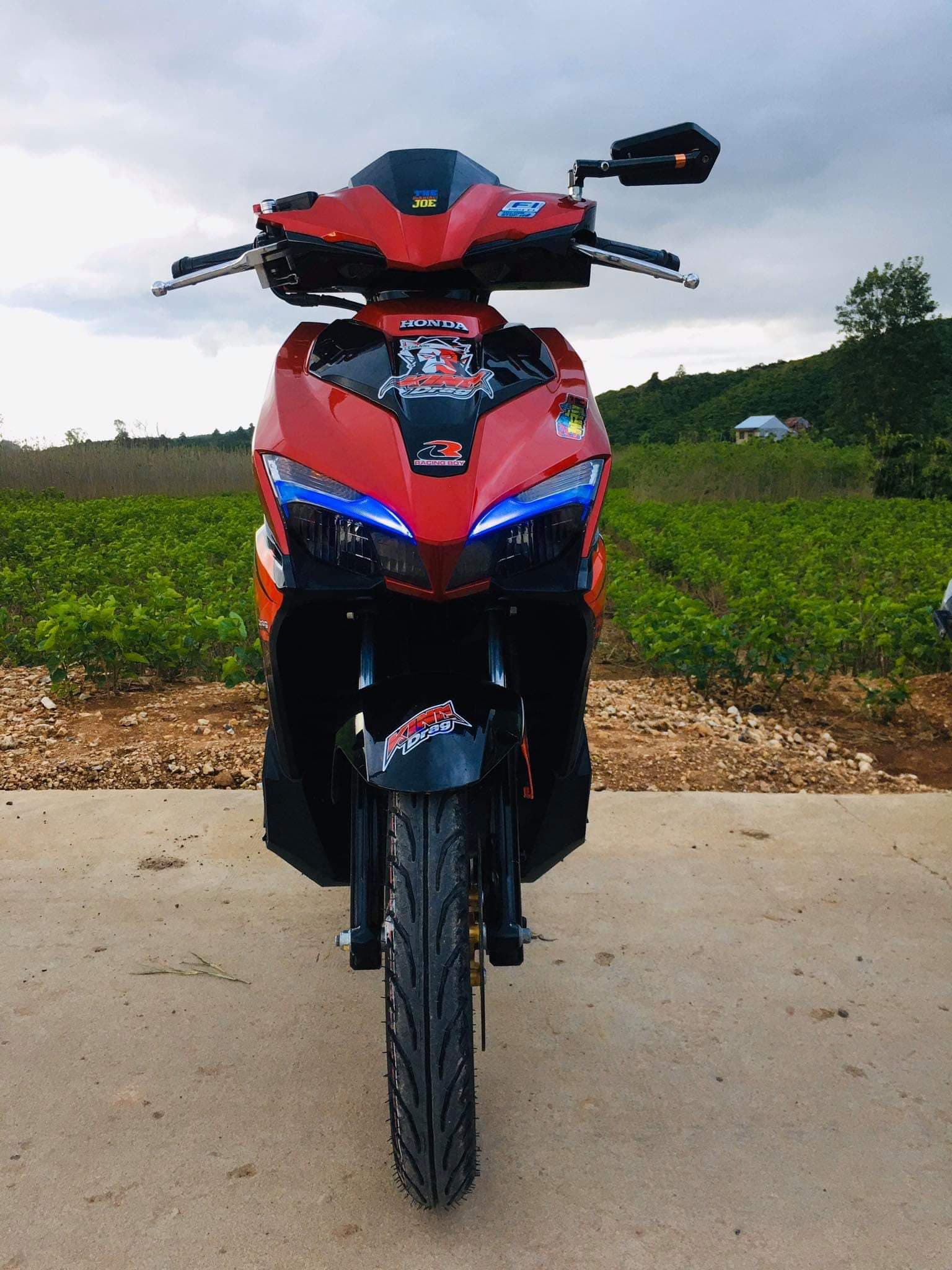 [HCM]TEM RỜI AIR BLADE 2016-2019 KING DRAG ĐEN ĐỎ