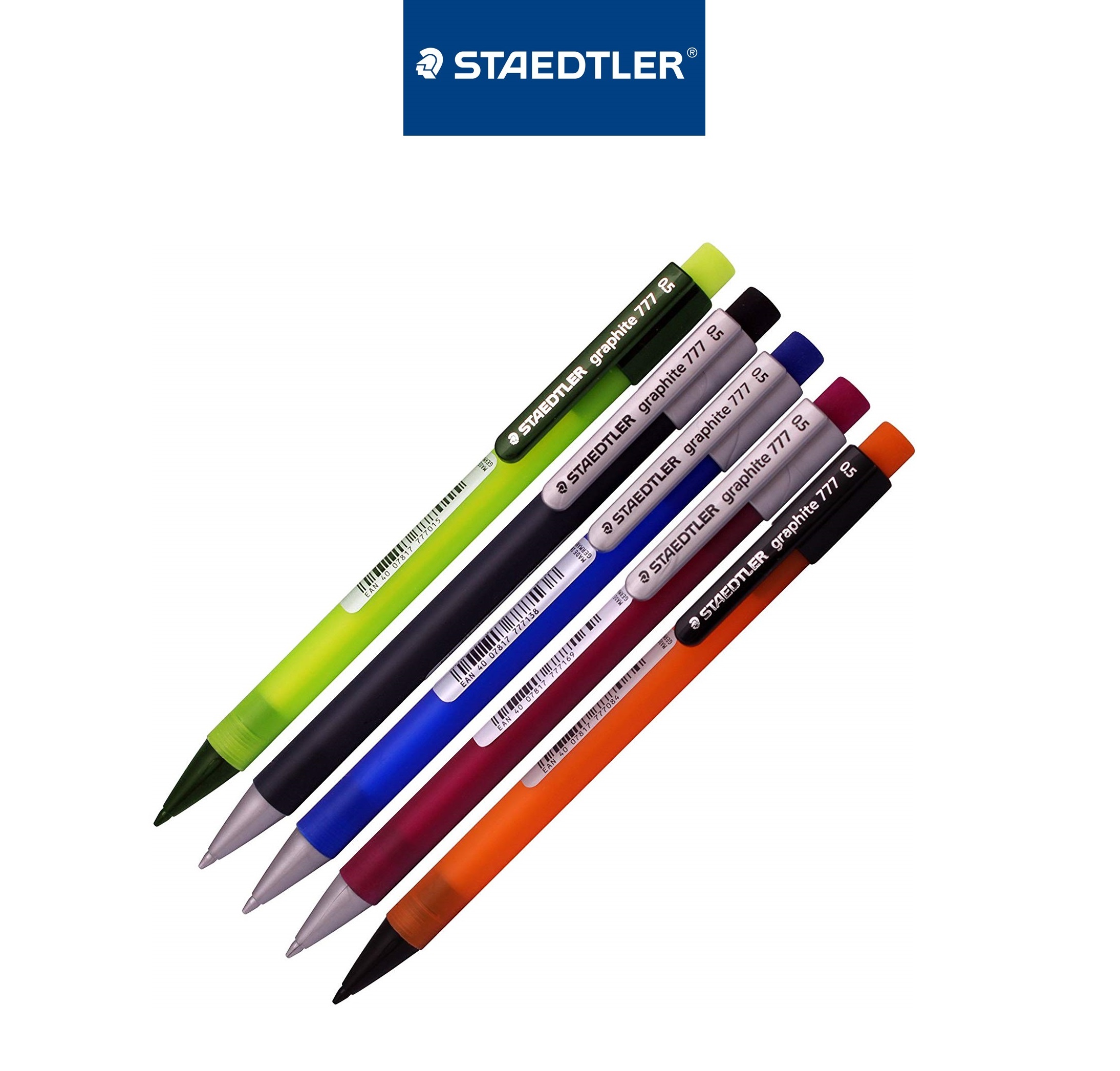 Bút chì kim STAEDTLER 777 gồm 2 cỡ nét 0.5mm 0.7mm có 5 màu thân