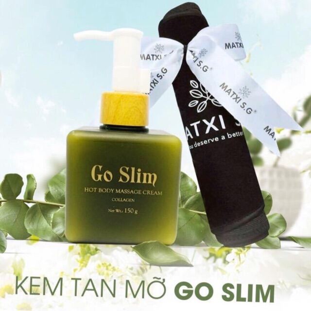 Kem tan mỡ bụng Go slim (tặng kèm nịt bụng)