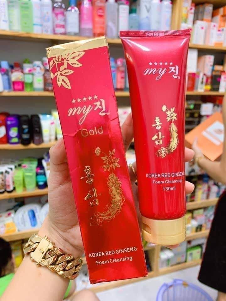 Sữa rửa mặt sâm đỏ my gold hàn quốc 130ml