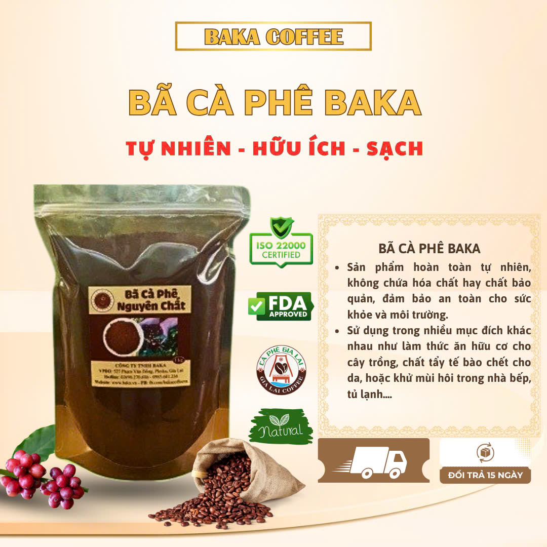 Bã Cà Phê Nguyên Chất (Bì 1kg)