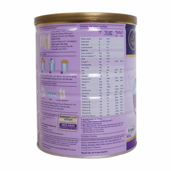 Sữa Bột Anmum Materna Hương Chocolate 800g