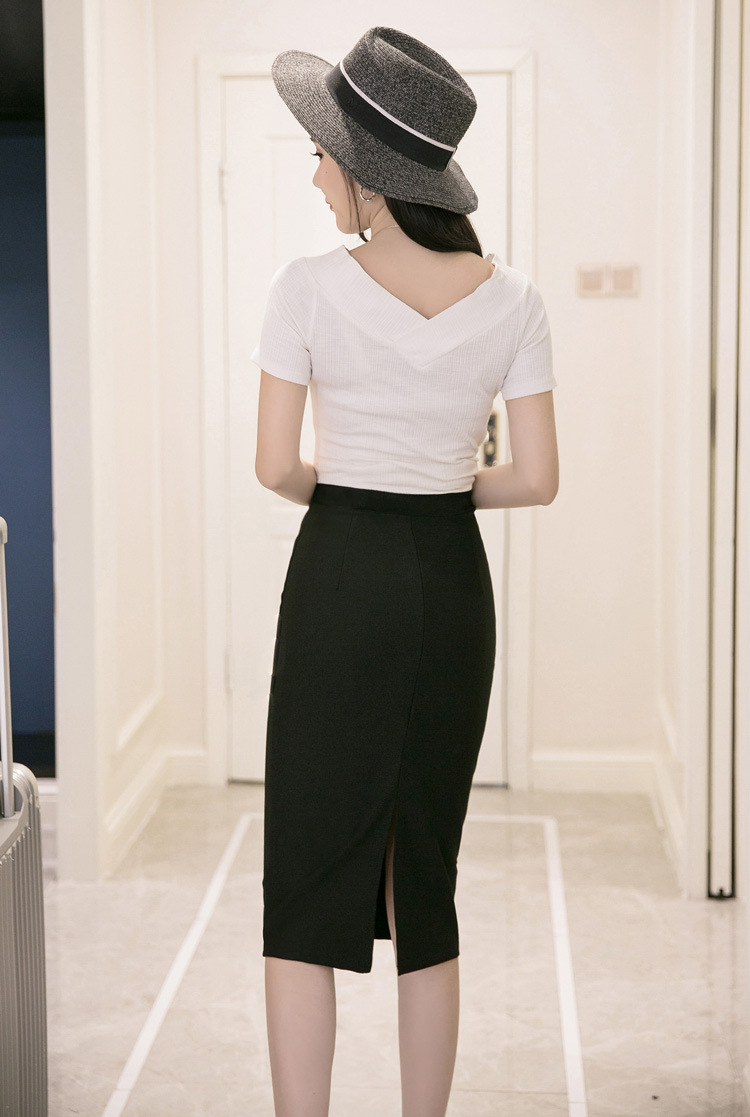 [HCM]Chân váy công sở váy bút chì màu đen D63 [size từ 48-85kg]