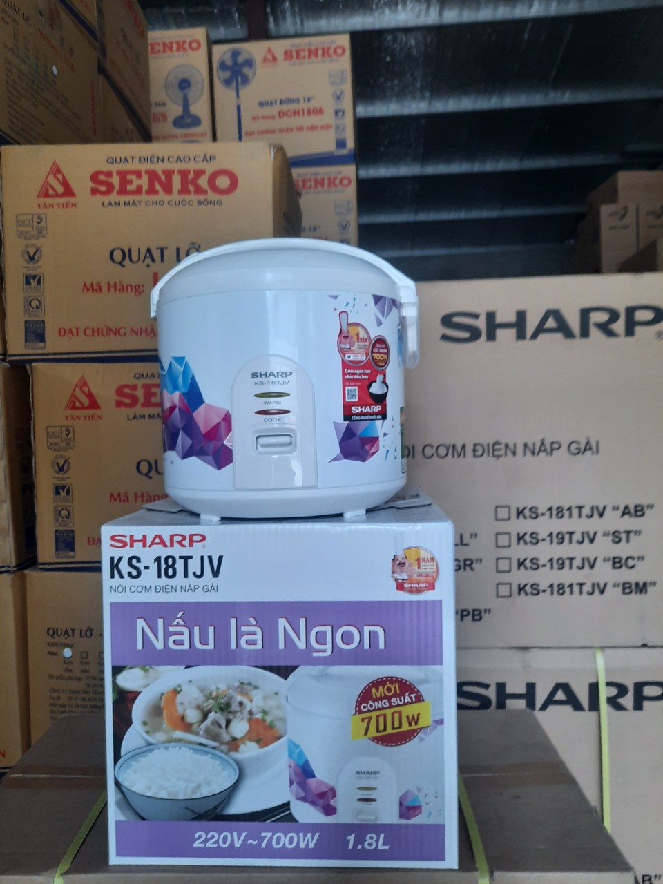 Nồi cơm điện Sharp KS-181TJV  1.8 Lít ( hàng chính hãng)