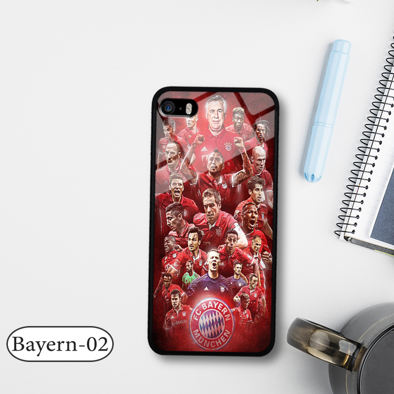 Ốp kính 3D IPHONE 5 - in biểu tượng đội bóng