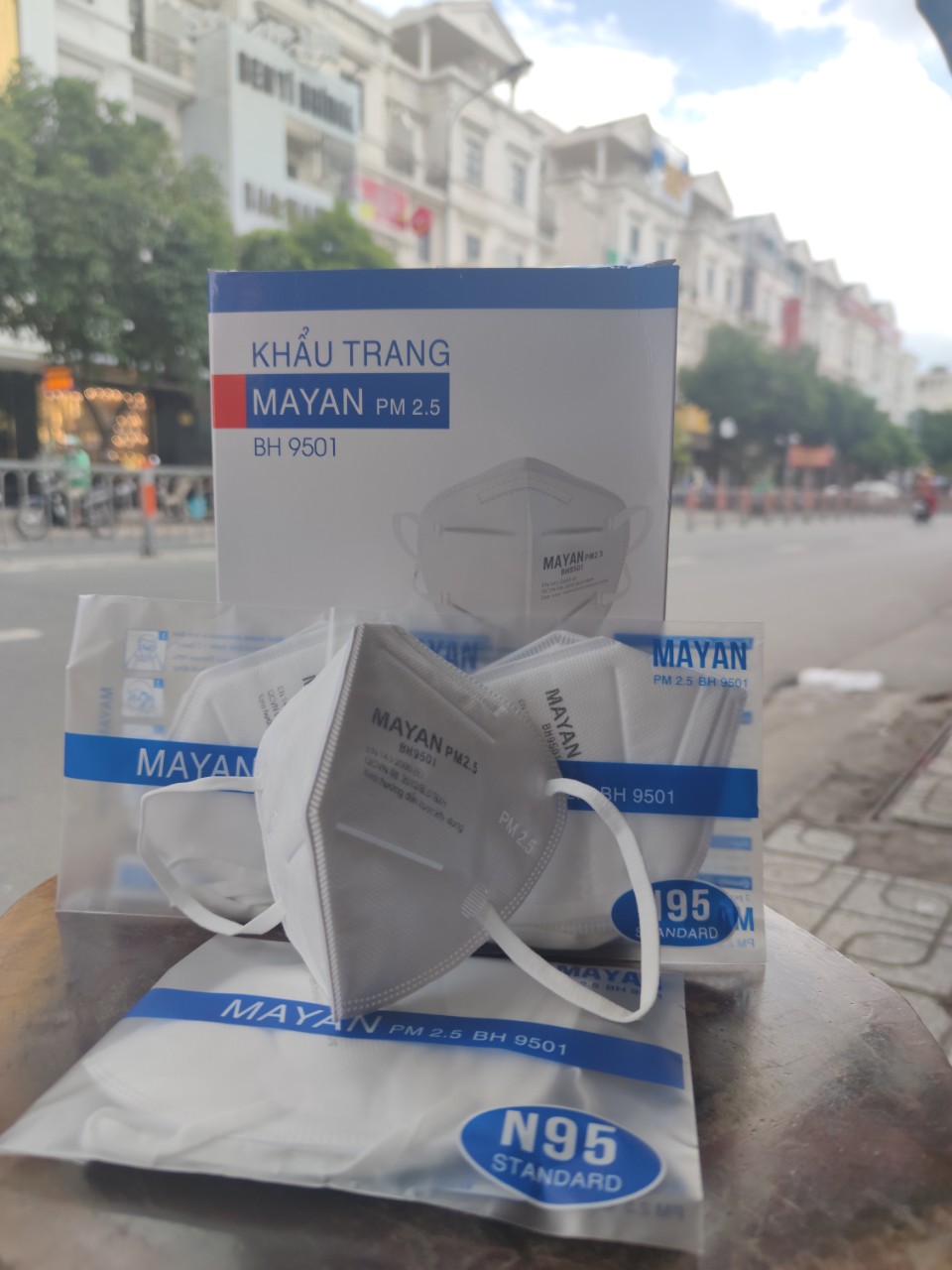 [chuẩn công ty ] Combo 5 gói(10 cái) khẩu trang N95  Mayan