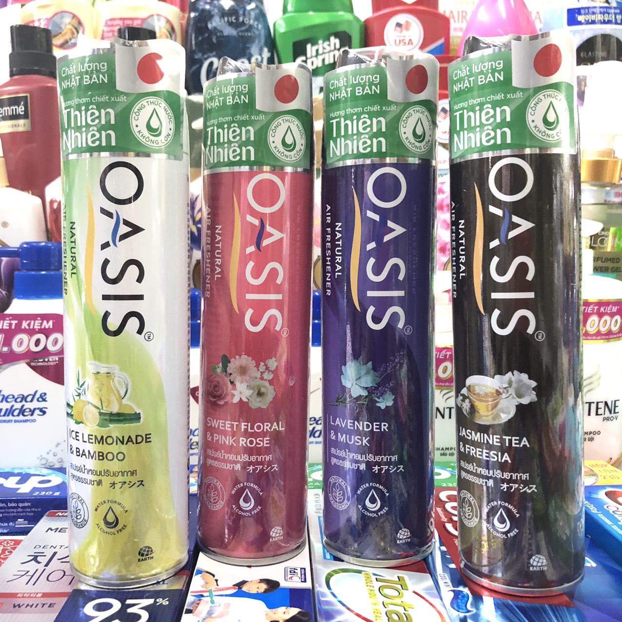 Xịt phòng Oasis 320ml (hương hoa hồng)