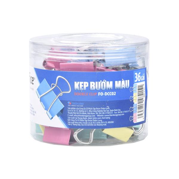 Kẹp bướm màu flexoffice 19mm fo-dcc02