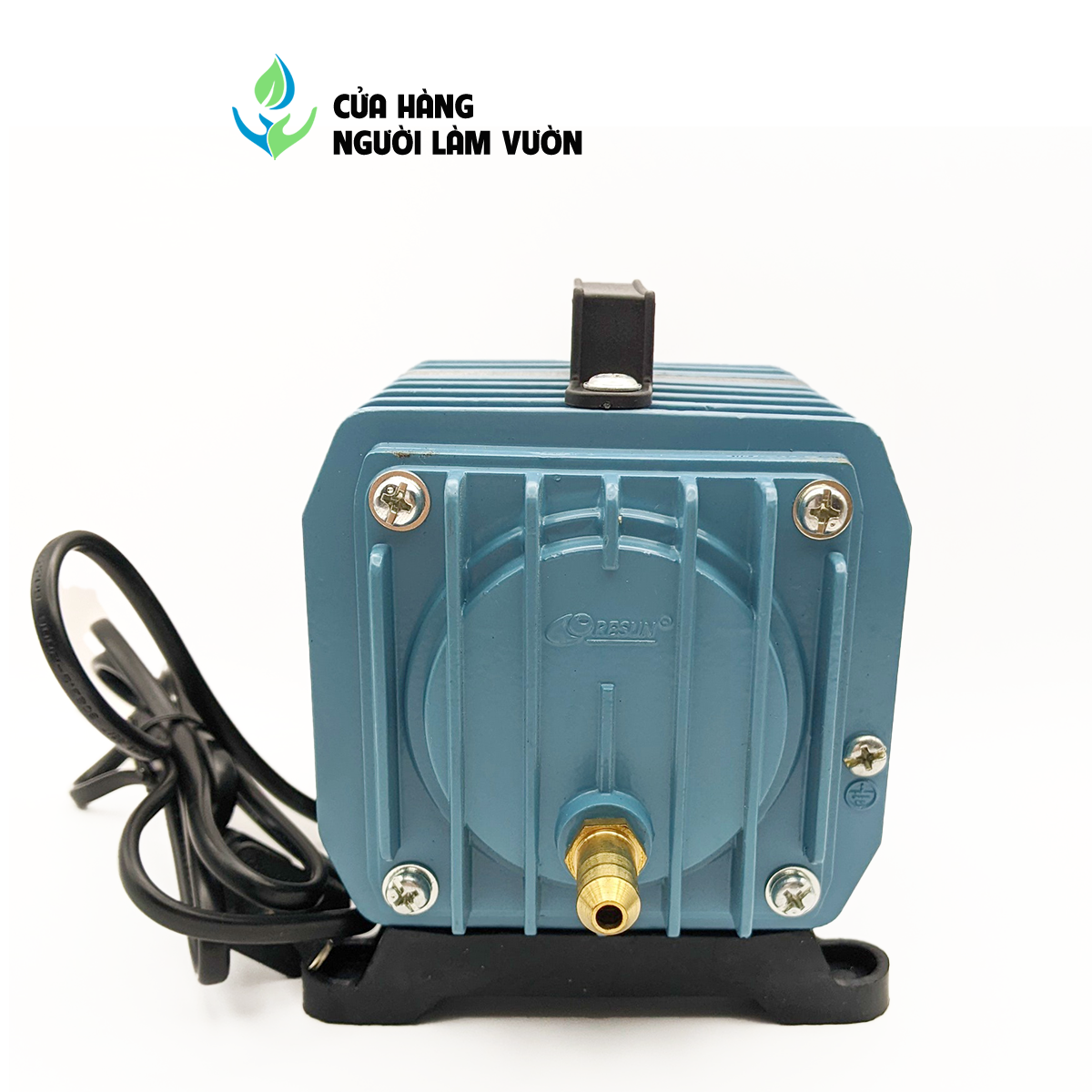 Máy sủi oxy hồ cá - Máy thổi oxy RESUN ACO - 005 - 75W dùng cho hồ cá Koi tặng kèm 8m dây oxy + 8 sủi