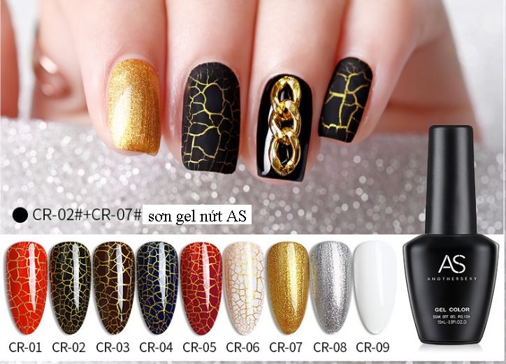 [HCM]Sơn Gel Nứt AS Mã CR 15ml