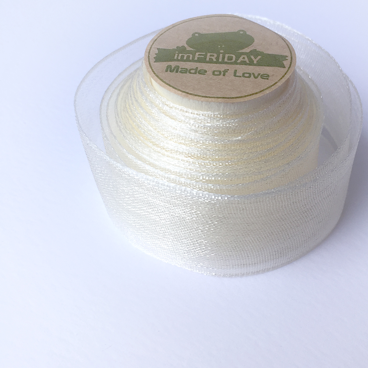 Cuộn 6m ruy băng voan bản rộng 2cm
