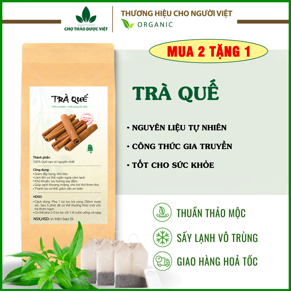 Trà quế túi lọc (Giải cảm, giữ ấm cơ thể,kiểm soát cân nặng) - Chợ Thảo Dược Việt