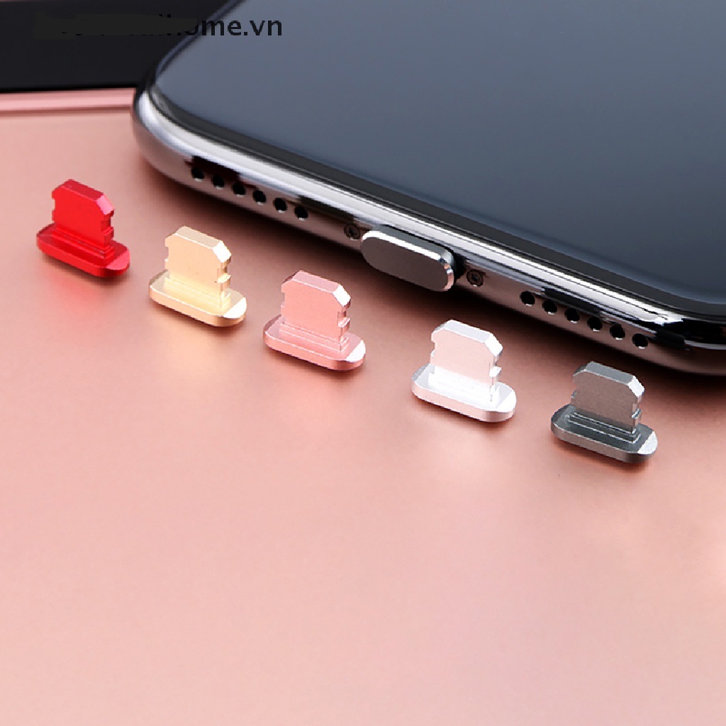 Nút Bịt Cổng Sạc Lightning Kim Loại Chống Bụi Cho Iphone