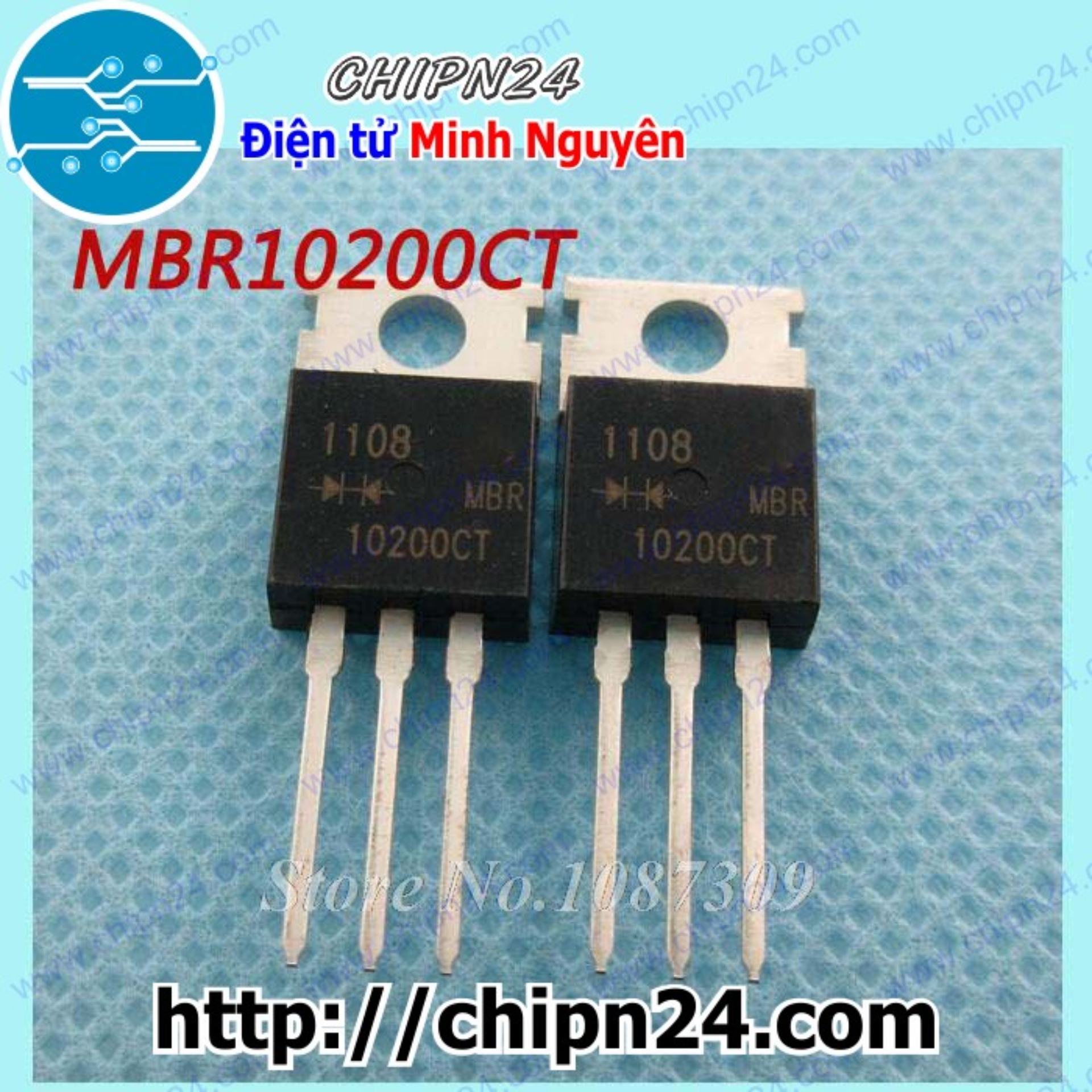 Diode mbr10200ct to-220 10a 200v