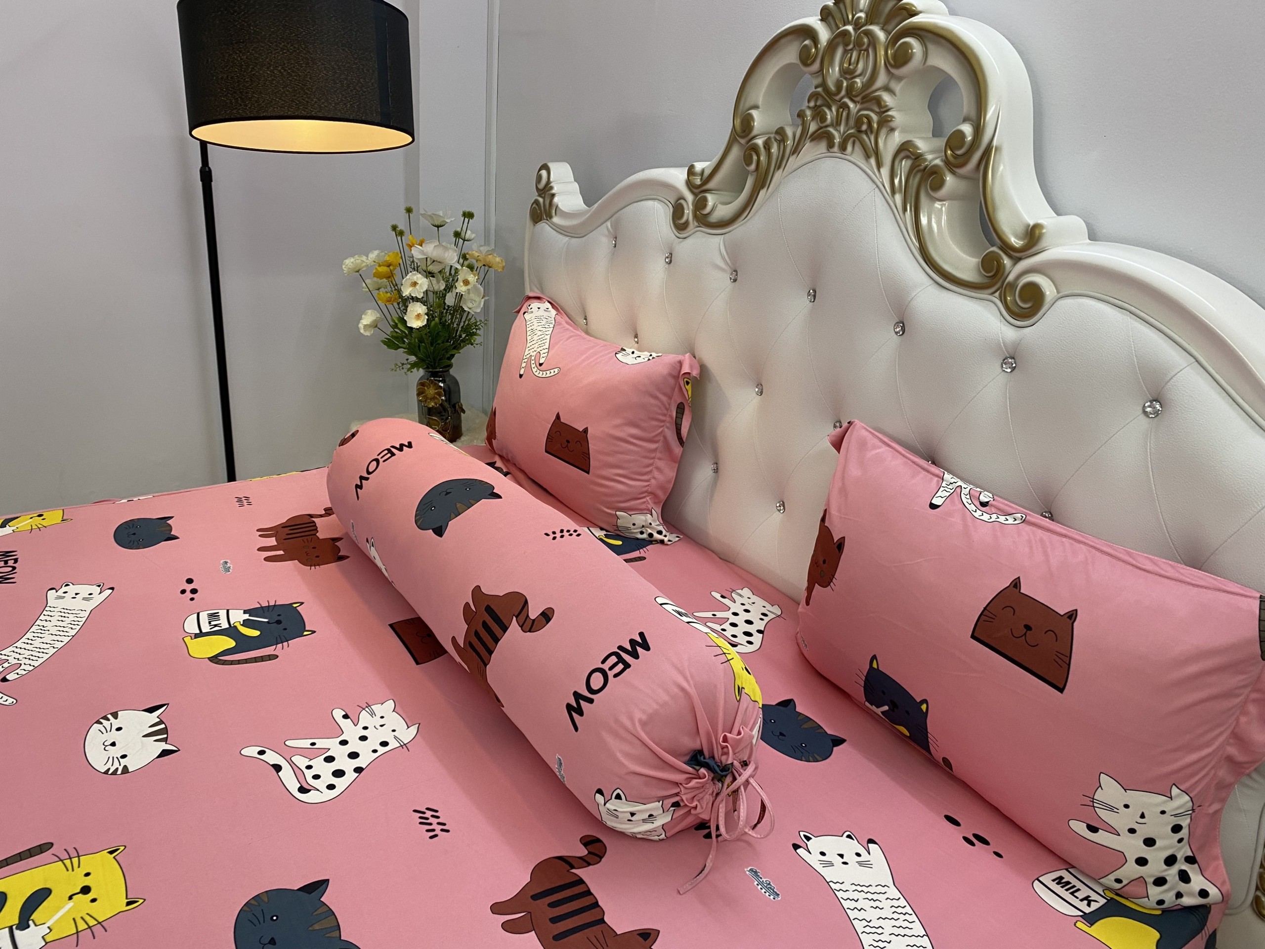 ga gối thun , Bộ Drap gối Thun Hàn Quốc mát lạnh { 4 món }đủ size