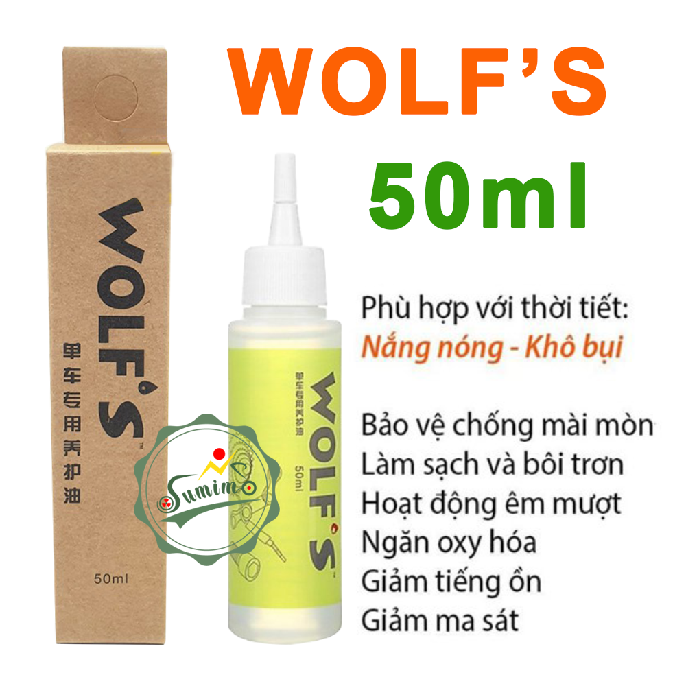 Dầu tra sên xe đạp WOLF 50ml
