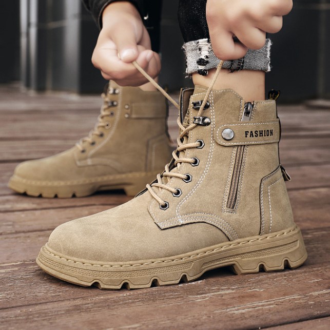 Giày Boot Nam Màu Cát MARTIN SGS GN349