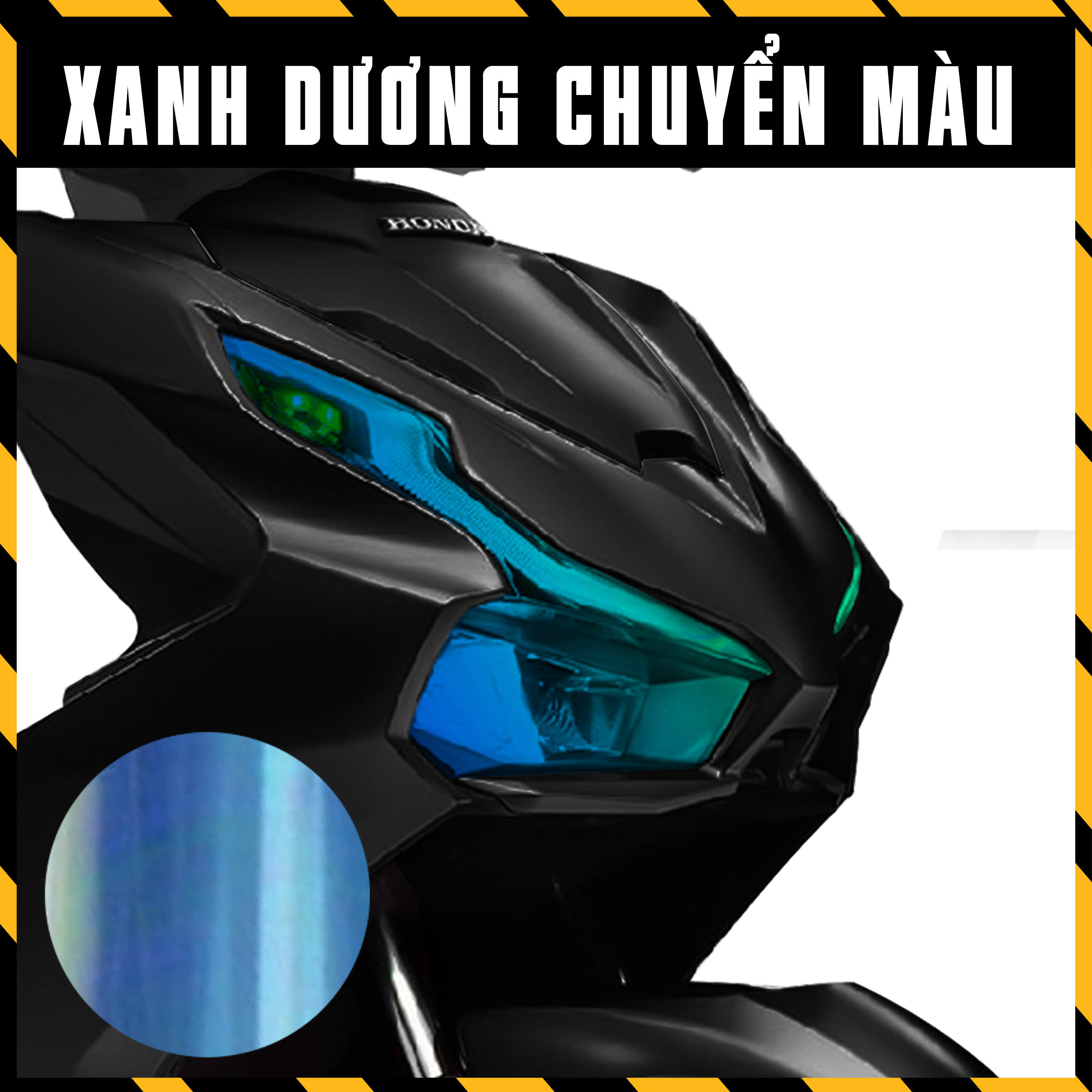 Film Dán Choá Đèn Titan Đổi Màu Xe Airblade 2020 - 2021 - 2022 | Decal Tem Chuyển Màu Dán Đèn Xe Air Blade AB Đủ Màu Xanh Tím Vàng Hồng... - Azdecal