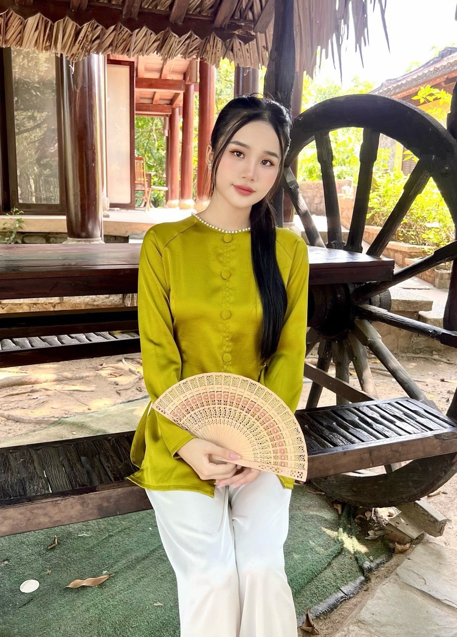 Đồ Lam Đi Chùa #Mẫu quý cô lụa phi yến# Quần Áo Nữ