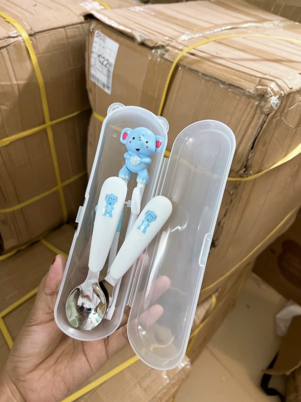 [RẺ VÔ ĐỊCH] Set dụng cụ tập ăn cho bé (thìa, dĩa, đũa)