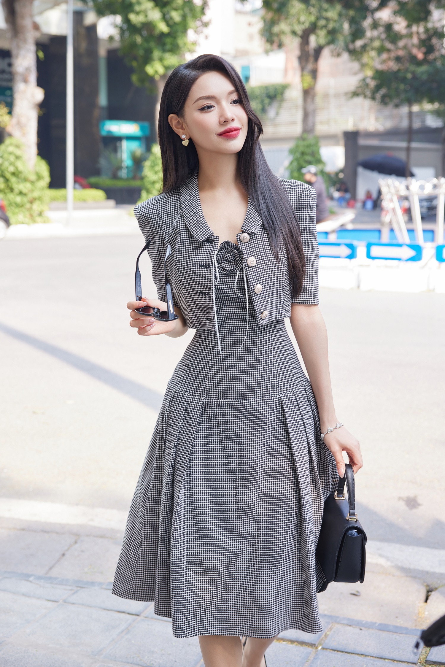 Set tweed nữ VANANHSCARLET 2 chi tiết S101F23