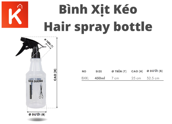 Bình Xịt Nước Đa Năng Nhựa KAZOKU - 500ML