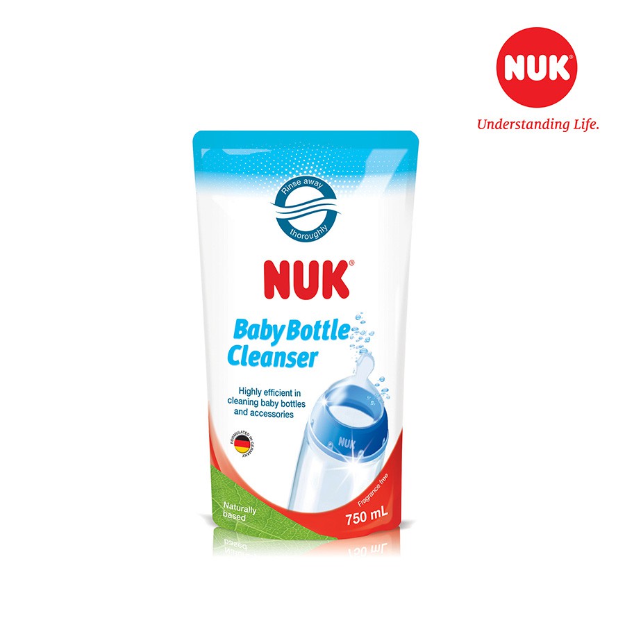 NƯỚC RỬA BÌNH SỮA NUK TÚI 750ML