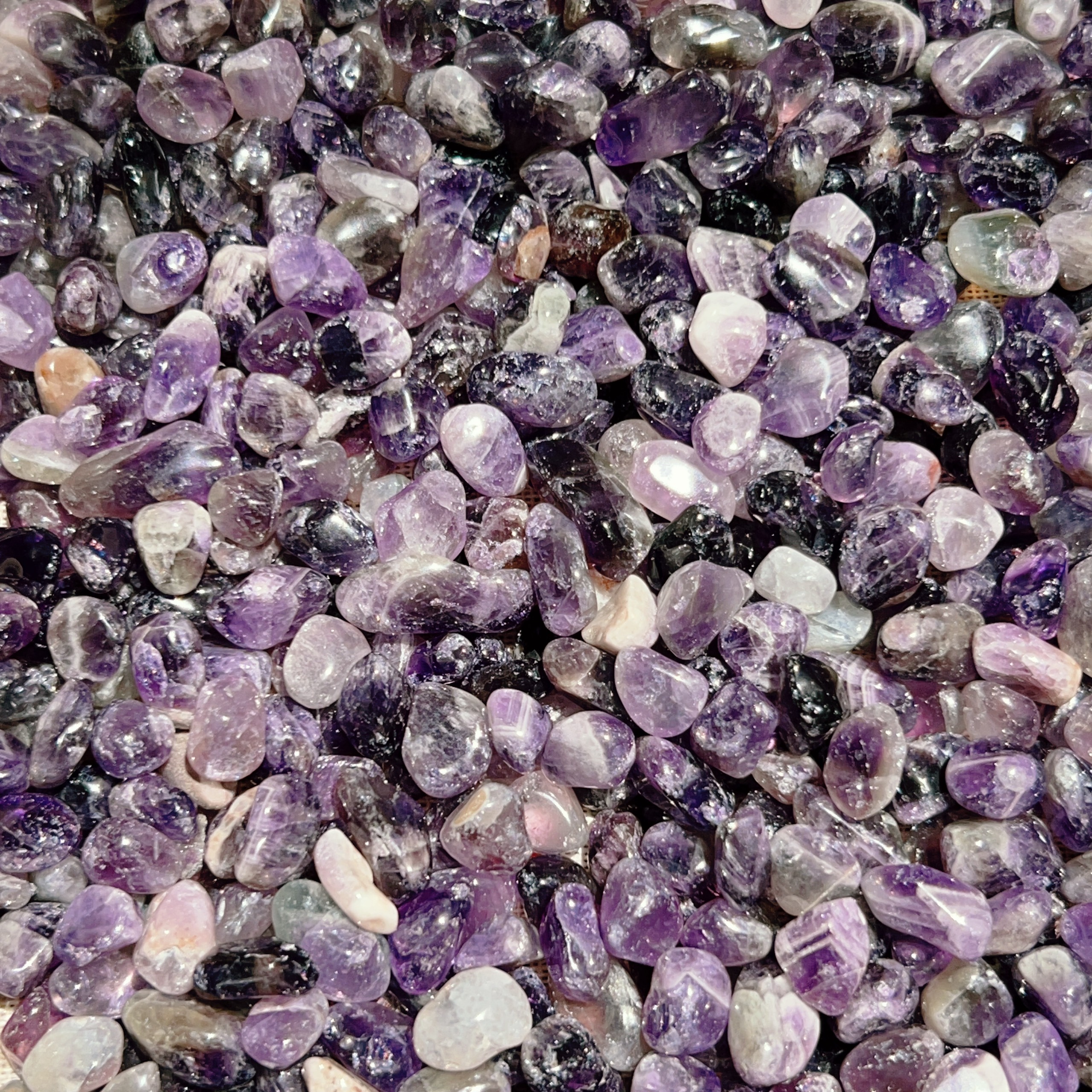 100g Vụn đá Dark Amethyst - TA tím tự nhiên