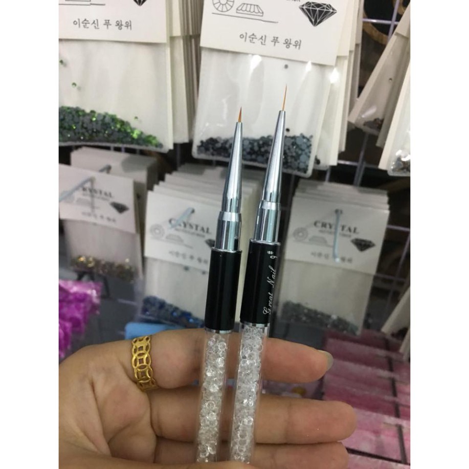 Cọ vẽ móng , cọ nail vẽ nét siêu thẳng size 6,9,11mm