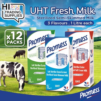 (DATE 01.2022) Sữa Promess 1L, Nguyên kem