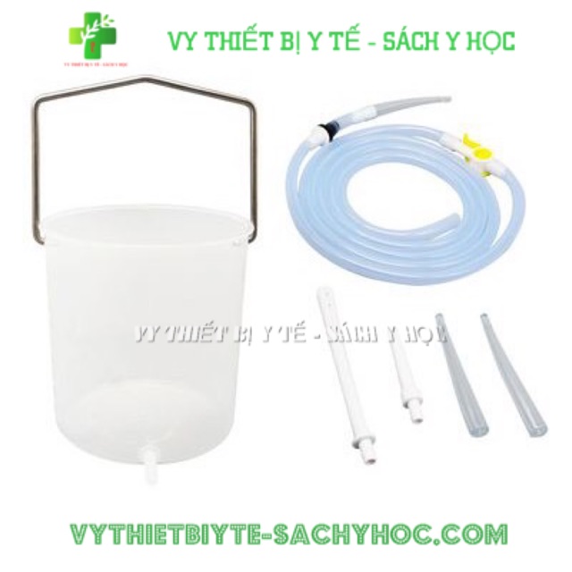 Bộ bốc thụt thải độc đại tràng 2 lít - trắng
