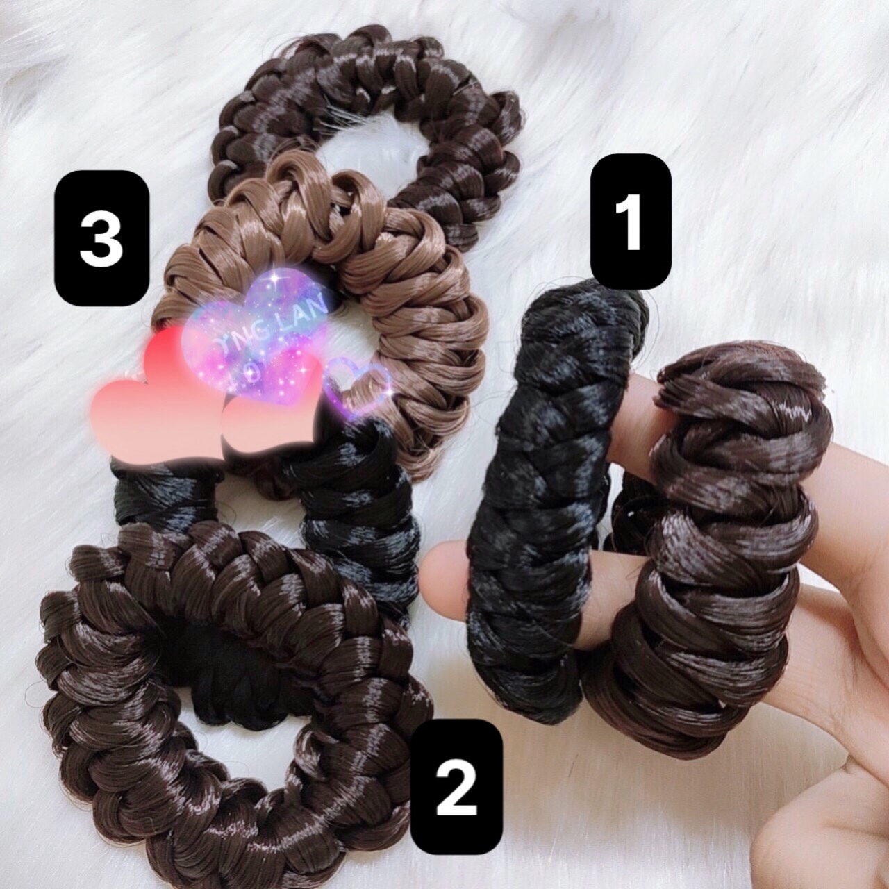 Cột tóc giả, bện tết tóc giả siêu HOT xinh xắn ST0109