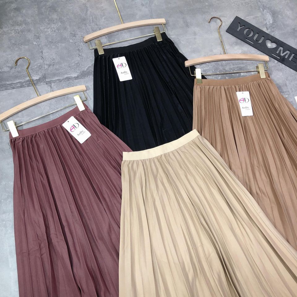 Chân váy dập ly ÁNH NHŨ siêu hot
