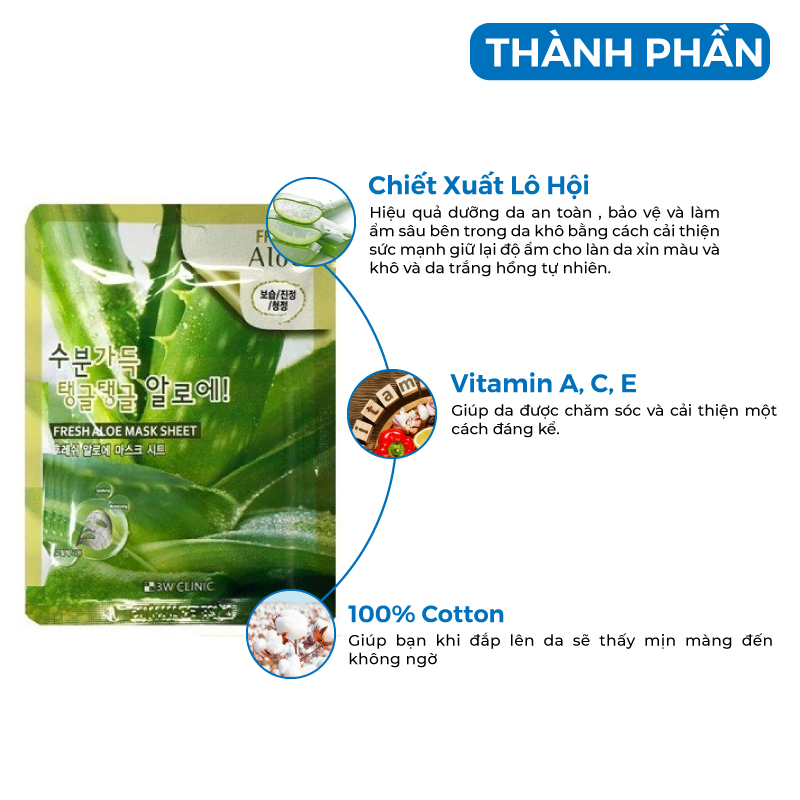 Mặt nạ dưỡng da 3W clinic