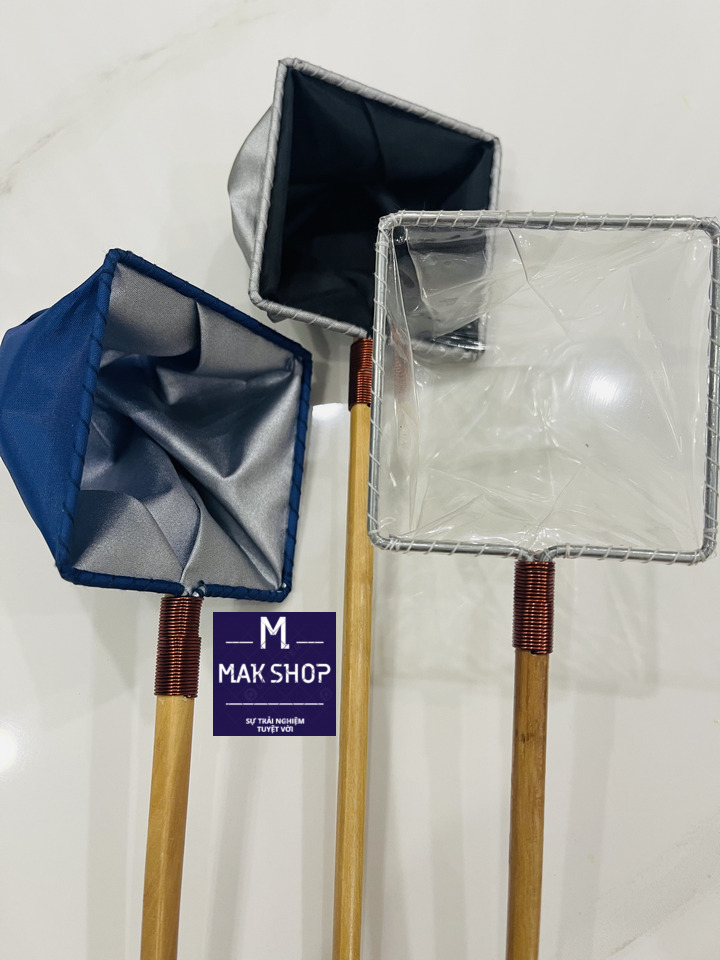 Vợt Vải Show Cá Cho Hồ Cá Cảnh, Hồ Thủy Sinh Đáy Vợt Đen , Show Cá Guppy & Betta Tuyệt Vời, Miệng 7cm, Dài 30cm