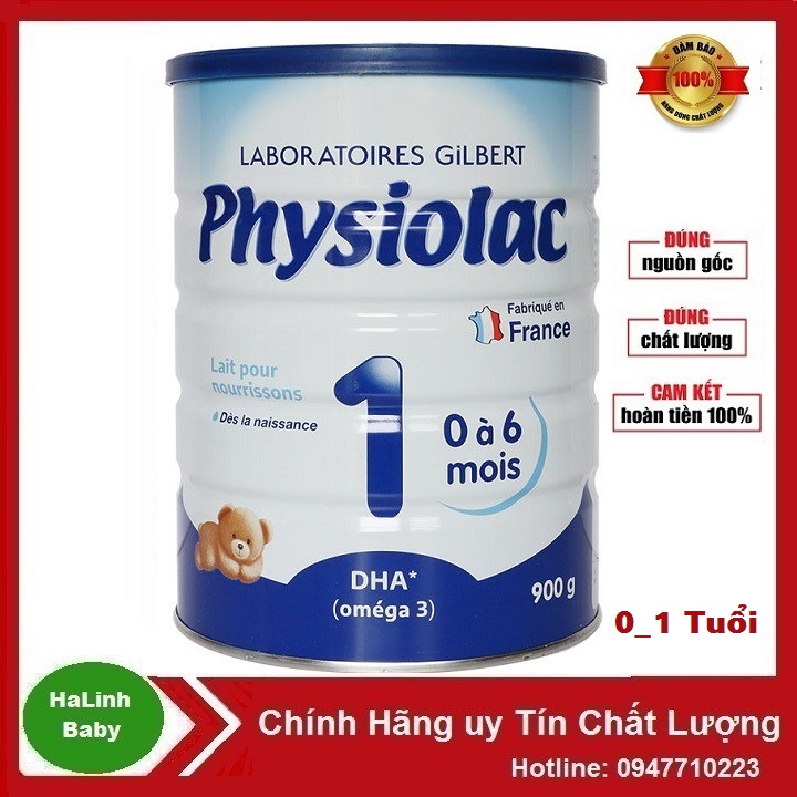 Sữa bột Physiolac Số 1 2 3 900g (Date 2023)....