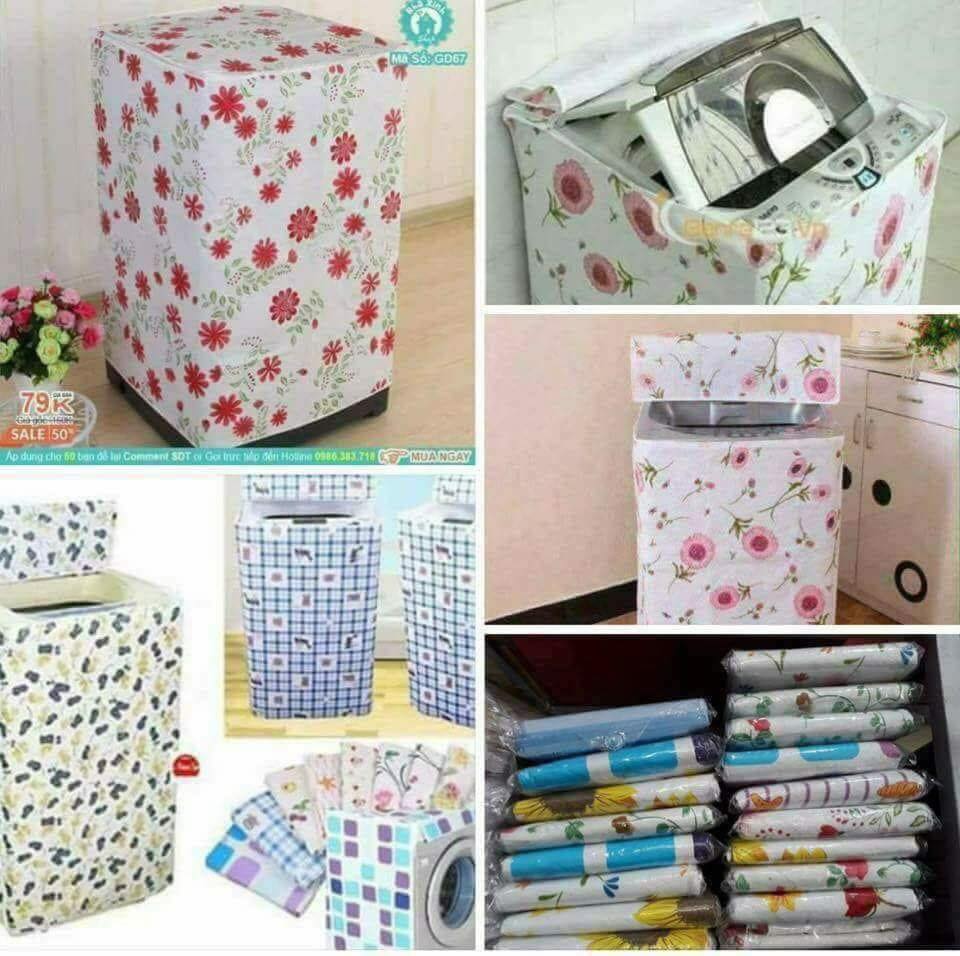 Bọc máy giặt loại 1 máy 7-8kg - giao màu ngẫu nhiên
