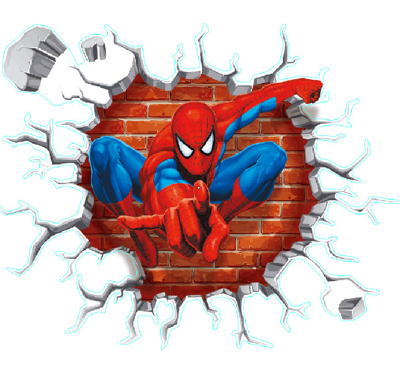 [HCM]Decal dán tường hoạt hình người nhện Spider man